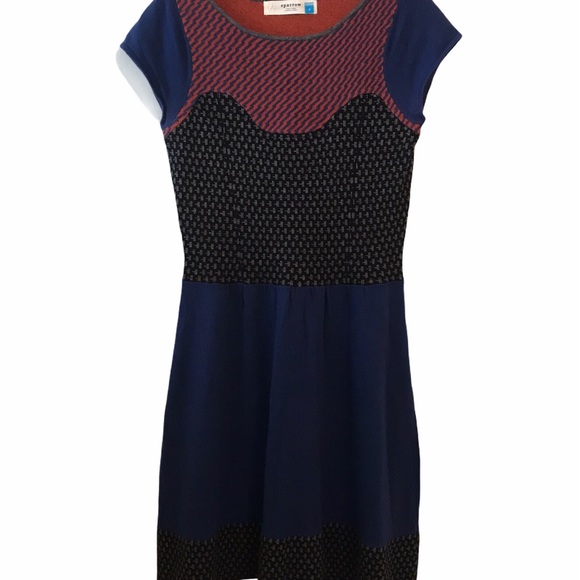 Anthropologie Sparrow Dress Color Block Small - Picture 12 of 16